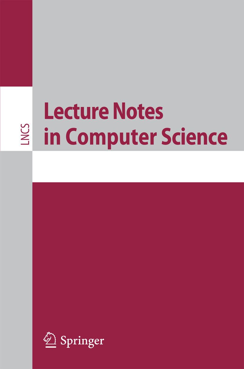 Lecture Notes in Computer Science Lecture Notes in Computer Science